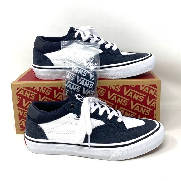 VANS Rowan Shoes Suede Canvas Skate Navy Low Top Casual Women's Size VN0A5JICCZP - Picture 9 of 11